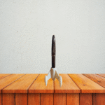 Rocket Spaceship Pen Holder – Unique Corporate Desk Gift for Companies & Offices