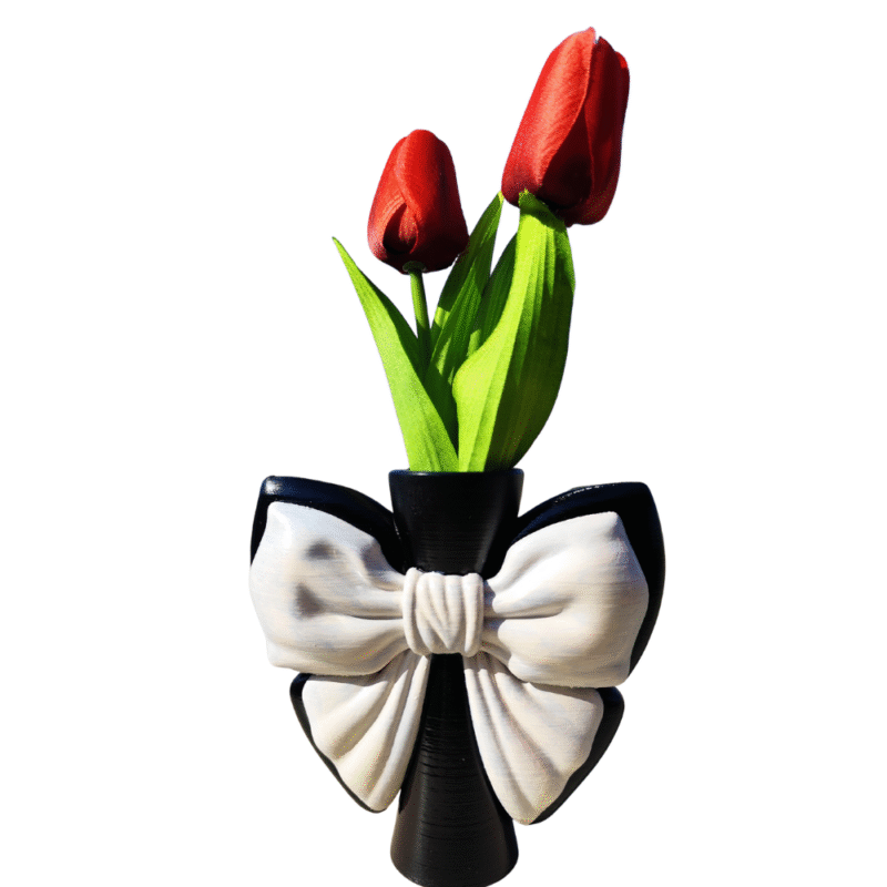 Luxury Bow Ribbon Vase – Elegant Custom Corporate & Business Gift - Image 3