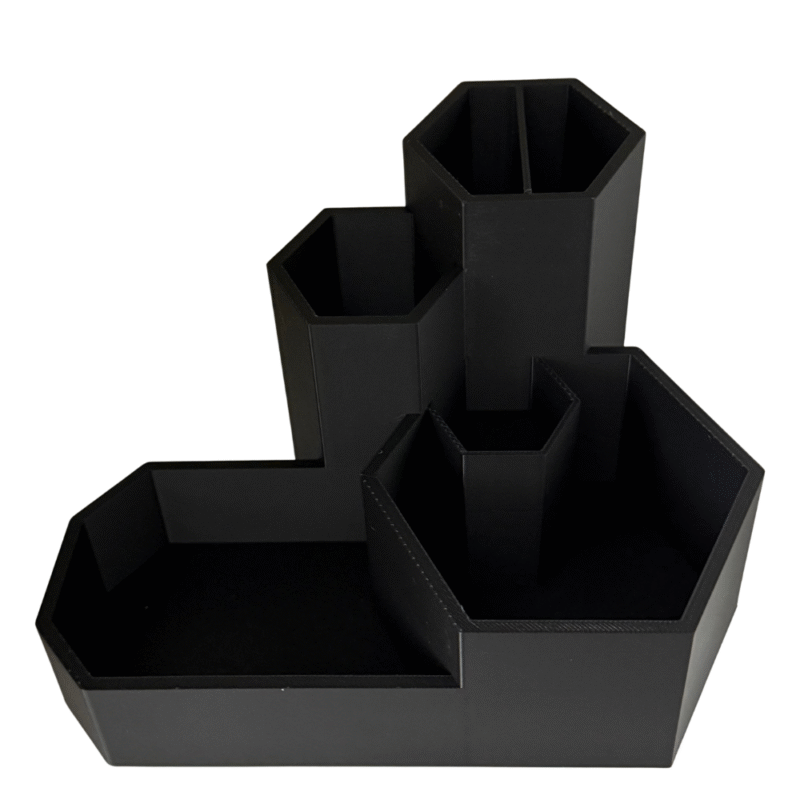 Custom Hexagon Desk Organizer for Corporate Gifting | Premium Office Gift - Image 3