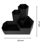 Custom Hexagon Desk Organizer for Corporate Gifting | Premium Office Gift - Image 2