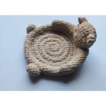 Knitted Bear Coaster – Unique Corporate Gift for Offices & Clients - Image 3