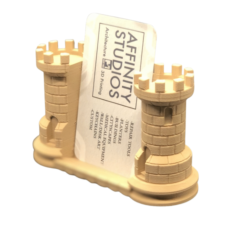 Custom SandCastle Form Business Card Holder | Premium Corporate Desk Gift for Office Professionals - Image 2