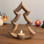 Designer Christmas Tree Tea Light Holder for Festive Home Décor and Holiday Gifting