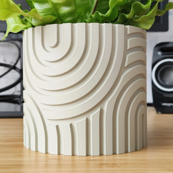 Sand Dune Plant Pot and Planter Vase for Office Desk & Home Decor