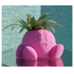 Kirby Pot Plant Gift for Office Desk, Indoor Table Decor, Employee and Client Gift