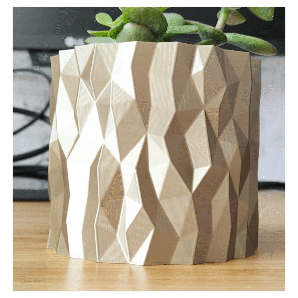 Shattered Mirror Plant Pot and Planter – Decorative Vase for Home & Office Décor