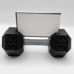 Dumbbell Business Card Holder for Office Desk | Fitness Theme Gift for Professionals
