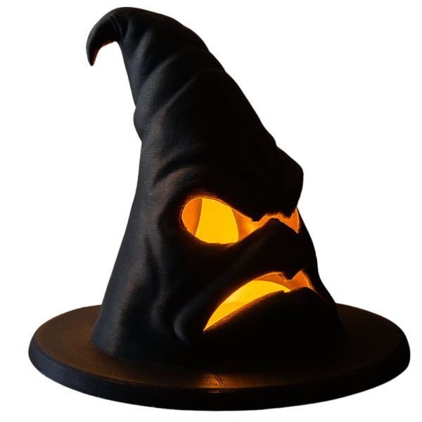 Grumpy Halloween Witch Hat LED Tealight | Festive Home & Office Decor Gift
