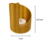 Twisted Flame Tealight Holder | Elegant Home & Office Gift | Premium Decorative Candle Stand - Image 2