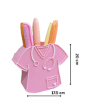 Custom Nurse Shirt Desk Pen Holder – Unique Corporate Gift for Healthcare Staff - Image 2