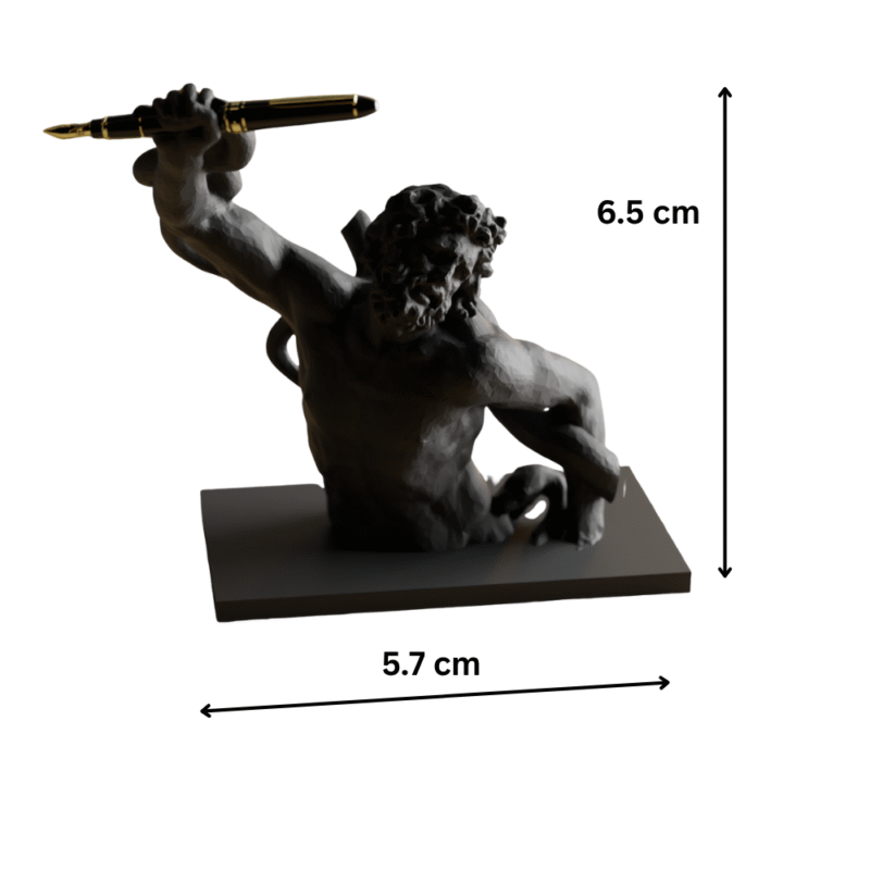 Laocoön Pen Holder – Artistic Premium Desk Gift for Corporate Clients | Custom Logo Office Gift - Image 2