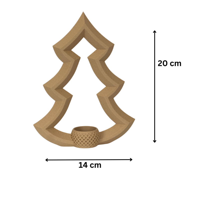 Designer Christmas Tree Tea Light Holder for Festive Home Décor and Holiday Gifting - Image 2