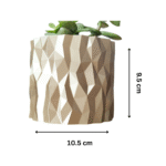 Shattered Mirror Plant Pot and Planter – Decorative Vase for Home & Office Décor - Image 2