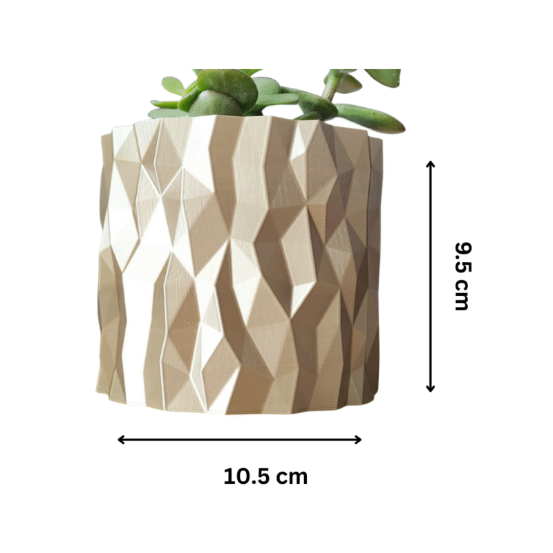 Shattered Mirror Plant Pot and Planter – Decorative Vase for Home & Office Décor - Image 2