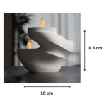 Swirl LED Tea Light Holder for Home Decor and Office Spaces - Image 2