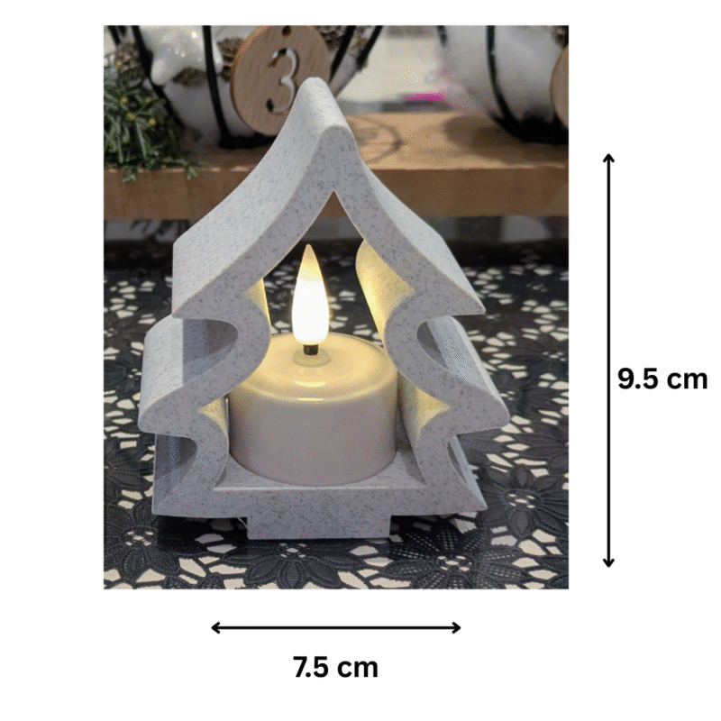 Christmas Tree Tealight Candle Holder for Home & Office Décor | Elegant Table Centerpiece | Perfect Gift for Festivals & Events - Image 2