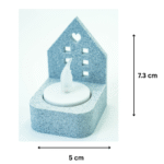 Minimalist Tealight Candle House Holder for Home and Office Décor | Modern Gift Item - Image 2