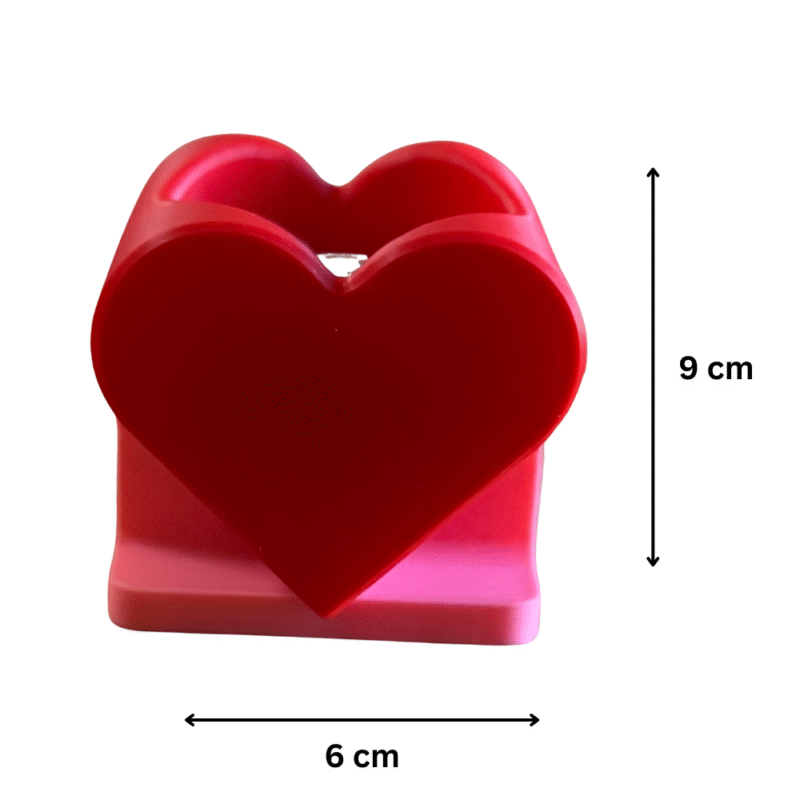 Heart Shaped Tealight Candle Holder for Home and Office Decor - Image 2