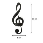 Treble Clef Tealight Candle Holder for Home and Office Decor - Image 2