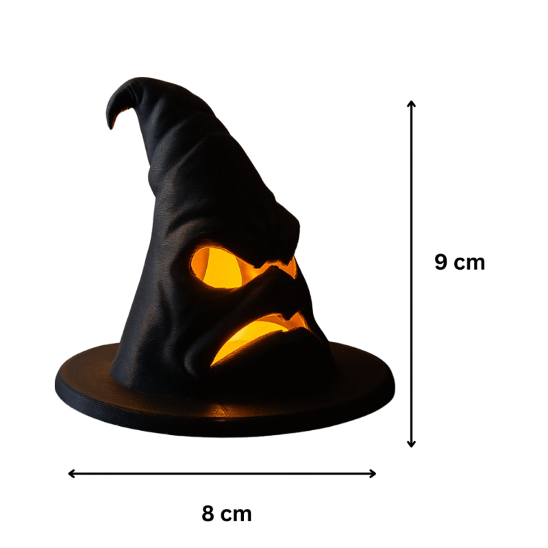 Grumpy Halloween Witch Hat LED Tealight | Festive Home & Office Decor Gift - Image 2