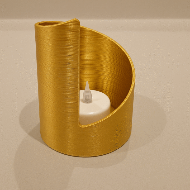 Twisted Flame Tealight Holder | Elegant Home & Office Gift | Premium Decorative Candle Stand - Image 3