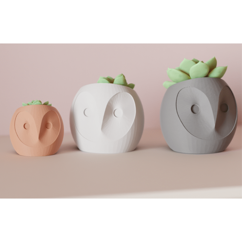 Cute Owl Planter | Plant Pot for Office Desk, Table Décor & Green Gifts - Image 3