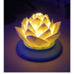 Lotus Flower Candle Lamp for Home, Office and Event Decoration – Eco Friendly 3D Printed Gift - Image 3