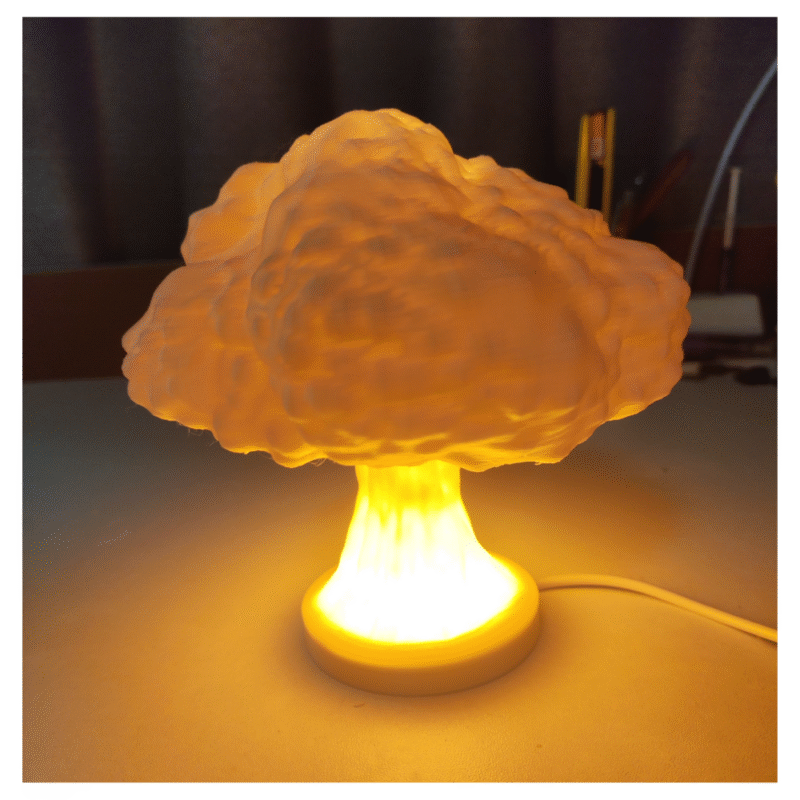 Nuclear Bomb Mushroom Cloud Night Light Lamp – Unique Desk Gift for Office, Industry & Events - Image 3