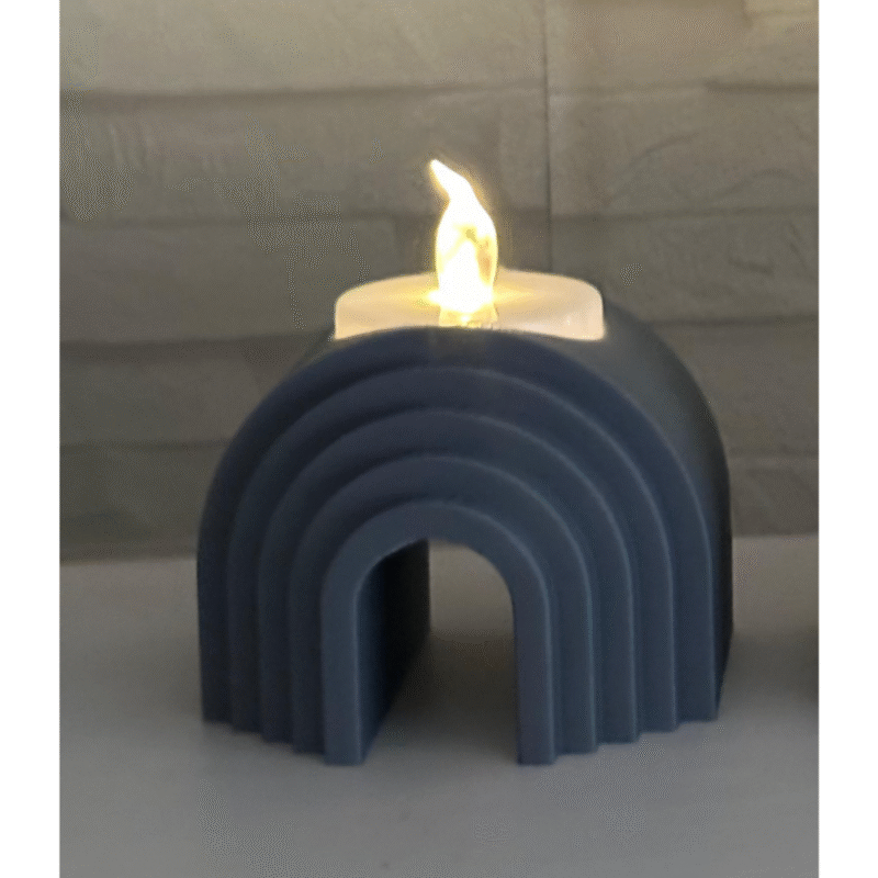 Modern Tea Light Candle Holder for Home and Office Decor | Elegant Table Accent Gift - Image 3
