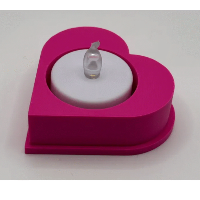 Heart Tealight Holder for Home & Office Décor | Romantic Candle Holder Gift - Image 3