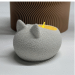 Cat LED Tealight Holder | Cute Cat Shape Tealight Lamp for Home & Office Decor | Eco-Friendly LED Candle Holder Gift - Image 3