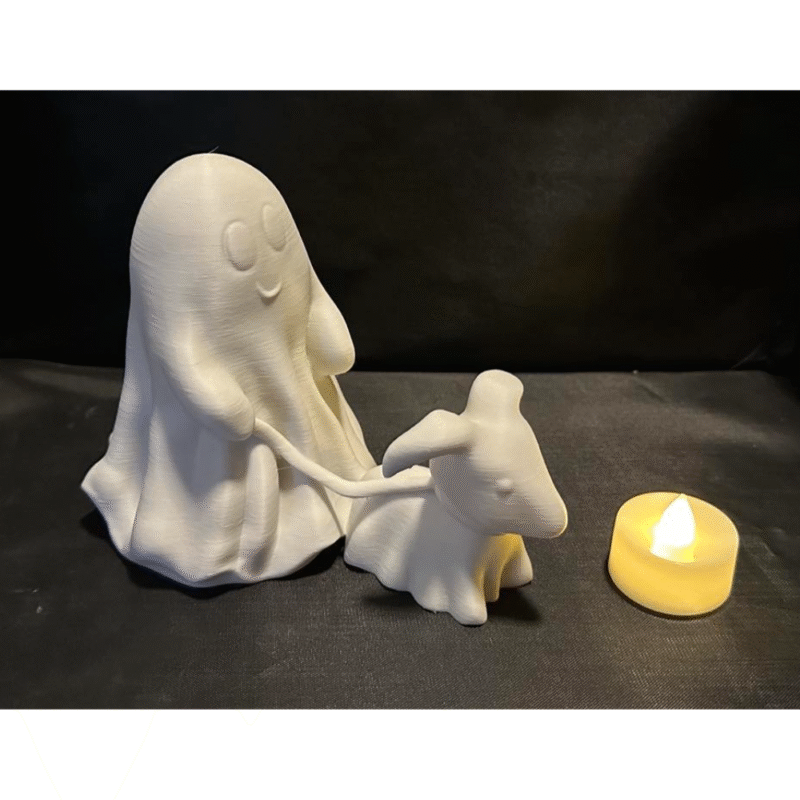 Ghost Walking Dog Tealight Candle Holder for Home and Office Decor - Image 3