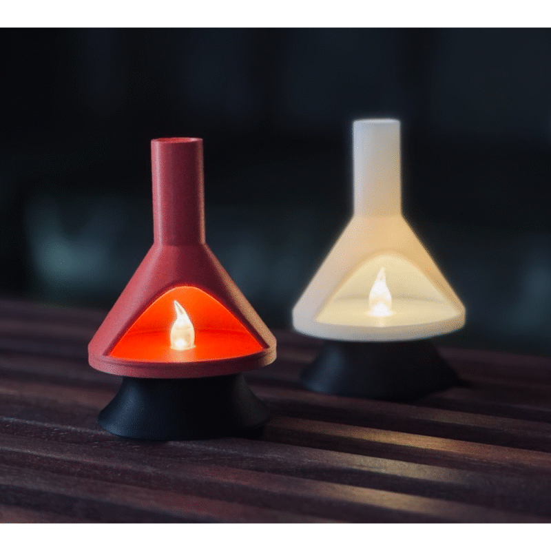 Mid-Century Modern Candle Holder for Home and Office Decor | Elegant Gift for Business and Industrial Spaces - Image 3