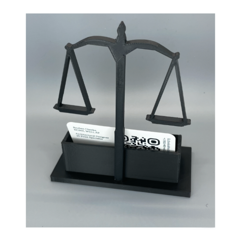 Custom Lawyer ‘Scale of Justice’ Business Card Holder – Premium Corporate Gift for Law Firms & Legal Professionals - Image 4