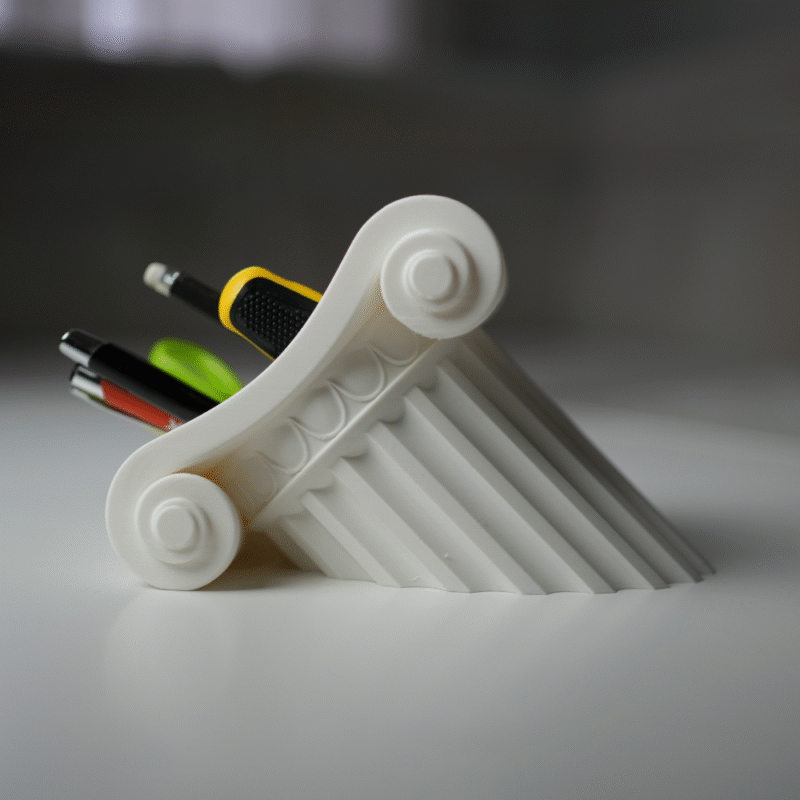 Custom Greek Desk Organizer for Corporate Gifts | Elegant Office Table Accessory for Employees & Clients - Image 3