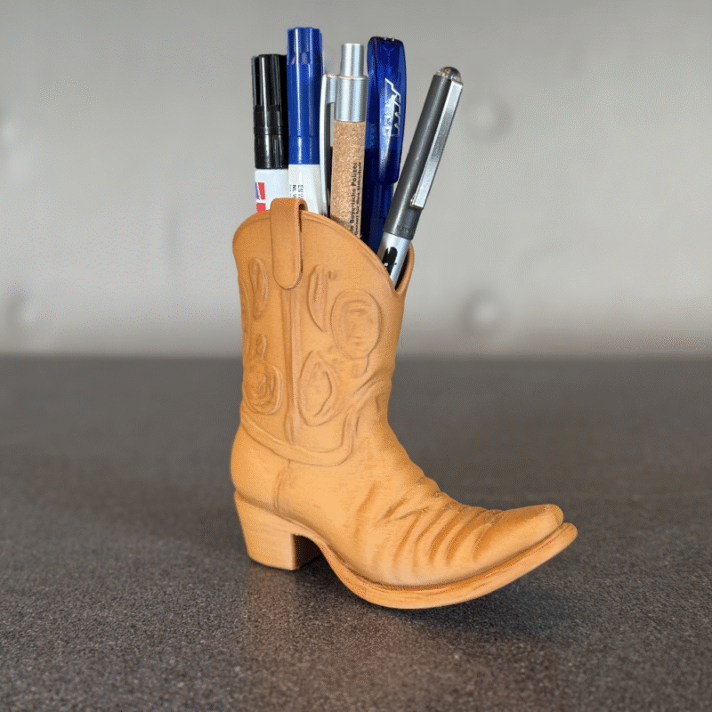 Cowboy Boot Desk Organizer – Custom Corporate Gift for Office Desks, Premium Personalized Gift for Clients & Employees - Image 4