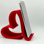 Heart Shaped Phone Stand | Valentine Gift, Desk Decor, Mobile Holder for Office & Home