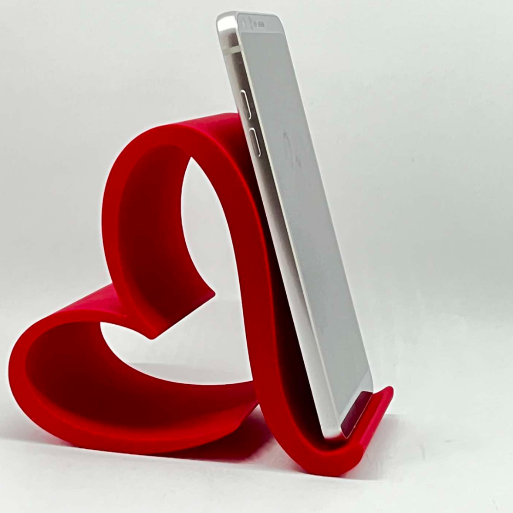 1 Heart Shaped Phone Stand | Valentine Gift, Desk Decor, Mobile Holder for Office & Home - Image 1