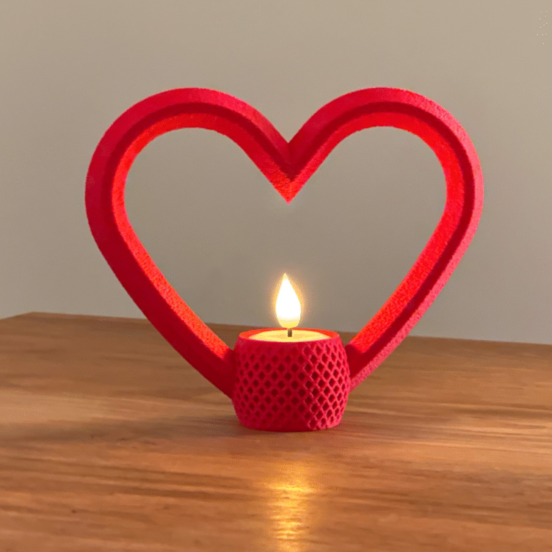 Designer Heart Tea Light Holder | Romantic Home Décor Gift | Valentine, Anniversary & Corporate Gifting - Image 3