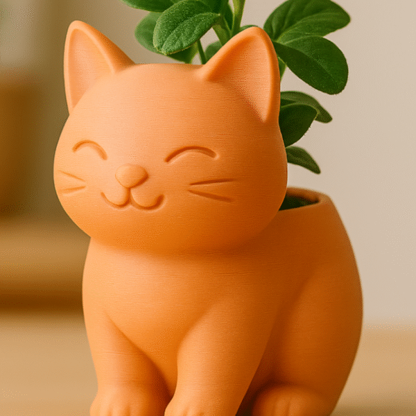 Cute Cat Planter for Desk & Home | Kitty Succulent Pot Gift for Plant Lovers | Cute Décor for Office, Home & Corporate Gifting