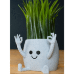 OK Hand Sitting Pot & Vase | Modern Desk Planter for Home & Office Décor | Unique Gift for Corporate, Events & Festivals