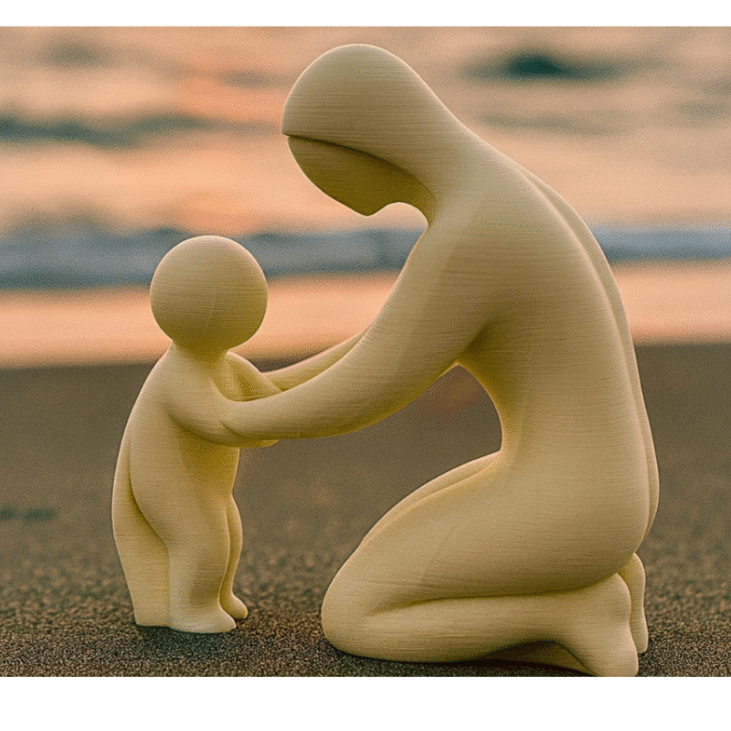 Mother & Child Harmony Sculpture – Elegant Home Décor Showpiece for Corporate Gifting, Personal Use & Special Occasions - Image 3