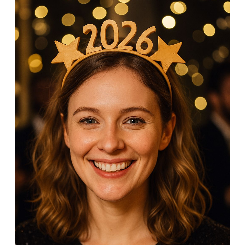 1 New Year 2026 Hairband – Party Celebration Headband for Events, Office Parties, Corporate Gifts & Festive Decorations - Image 1