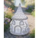 Luminous Fairy House Tealight Lamp | 3D Printed Mini Home Décor Gift | Warm Glow Table Light