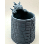 3D Printed Dragon Pencil Cup – Desk Organizer for Kids, Students & Office Use | Unique School Gift