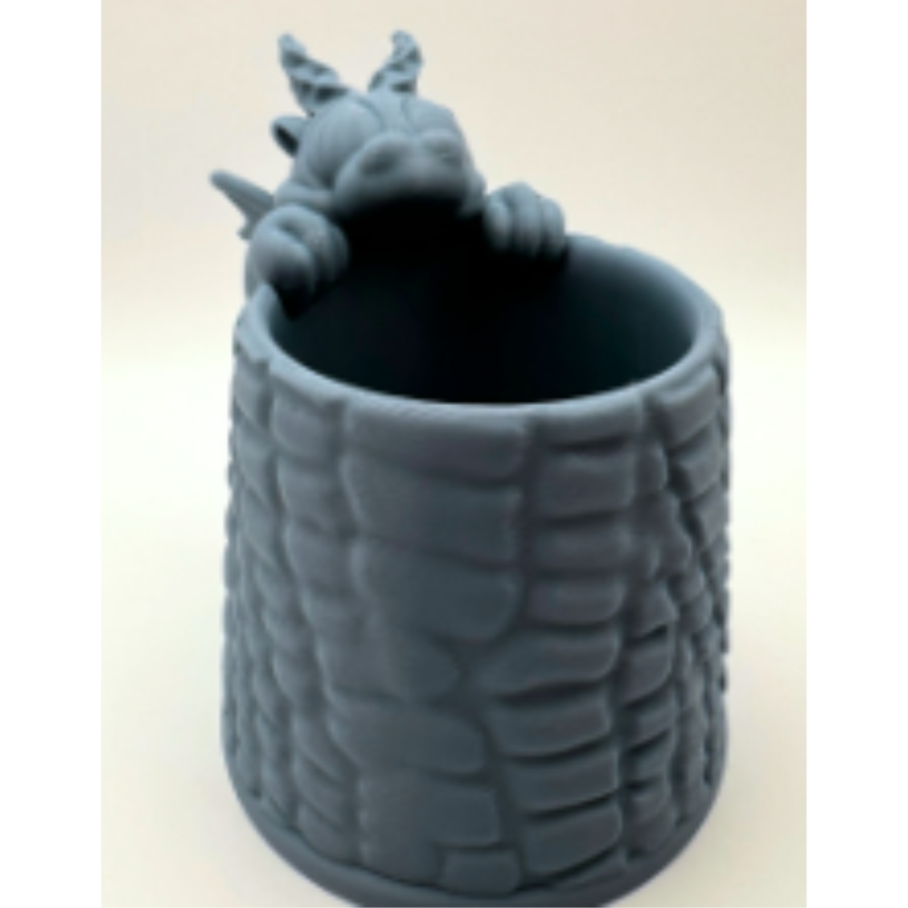 1 3D Printed Dragon Pencil Cup – Desk Organizer for Kids, Students & Office Use | Unique School Gift - Image 1