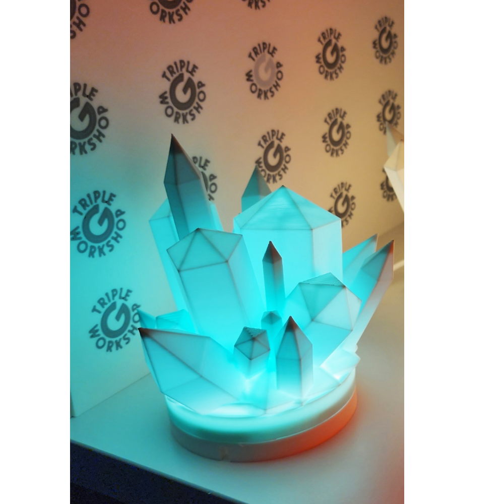 1 Crystal Cluster Lamp – Elegant Home Décor Gift for Corporate, IT, Real Estate & Premium Clients - Image 1