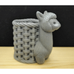 3D Printed Alpaca with Basket Pen Holder – Cute Desk Organizer Gift for Office, Home & Corporate Gifting