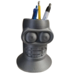 3D Printed Bender Pen Holder – Unique Desk Gift & Office Table Organizer