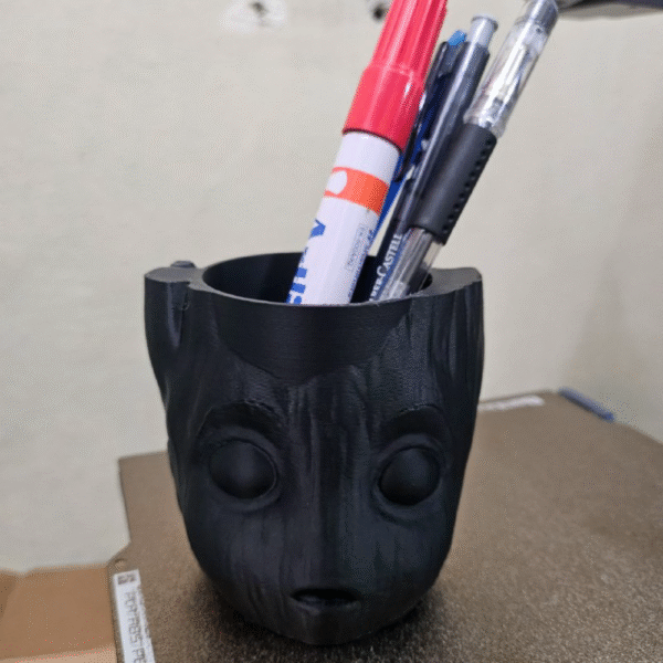 Groot Head Pen Holder | 3D Printed Desk Organizer for Office & Home | Unique Gift for Employees, Clients & Kids